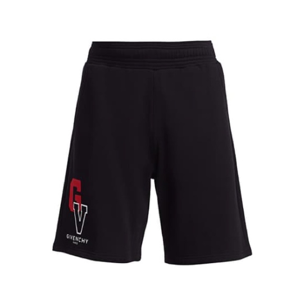 Givenchy Men's Black and Red Athletic Shorts